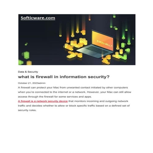 what is firewall in information security?