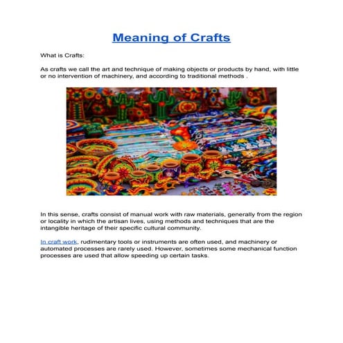 Handcraft | PDF