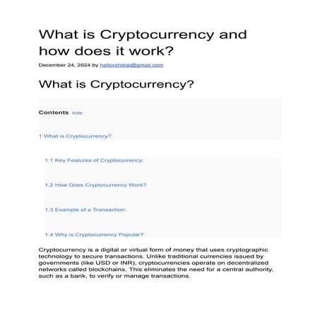 WHAT IS CRYPTOCURRENCY AND HOW DOES IT WORK PDF visual data 3