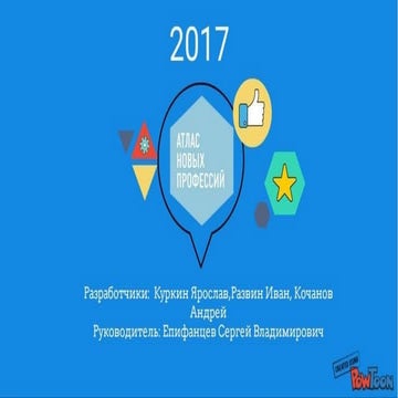 Атлас новых профессий | PPT