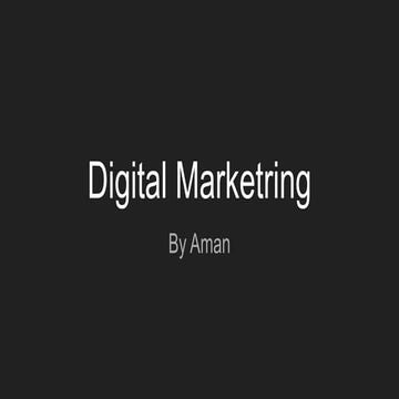 Digital marketing  and  marketing  types