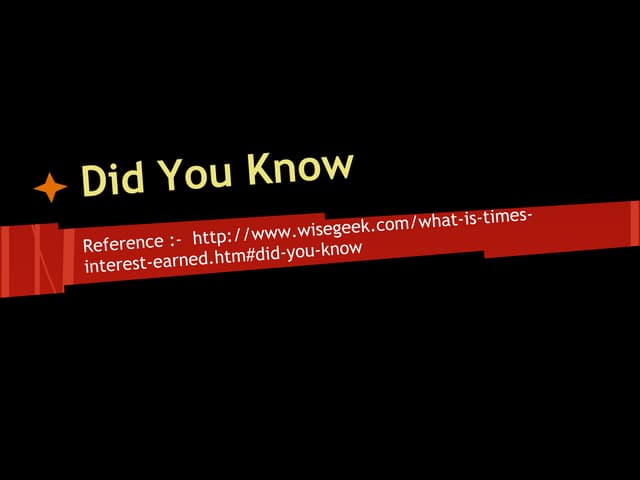 Did you know....
