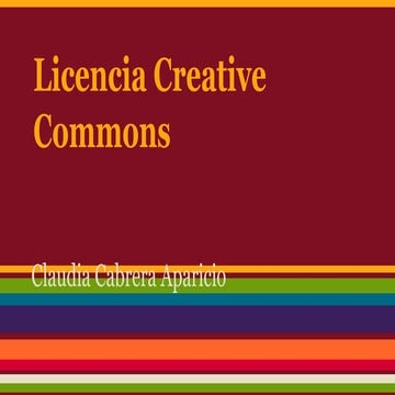Licencia Creative Commons