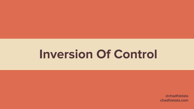 Inversion Of Control