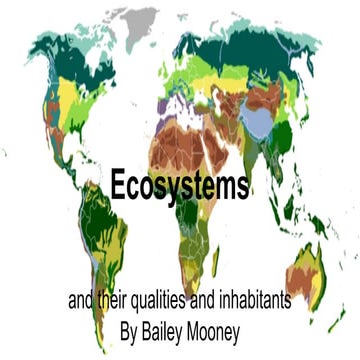 Ecosystems