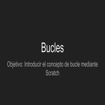 Bucles con Scratch