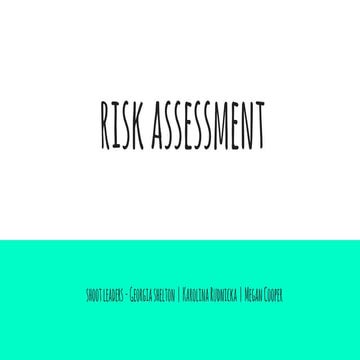 A2 risk assessment | PPTX