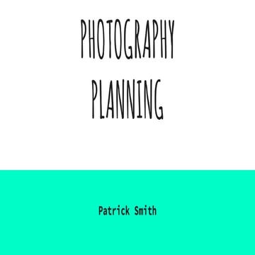 Media Photography Plan