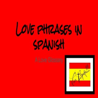 Love phrases in Spanish