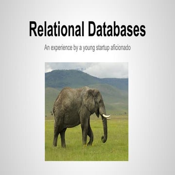 Relational Databases - Benefits and Challenges