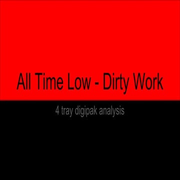 All time Low - Digi Pack analysis