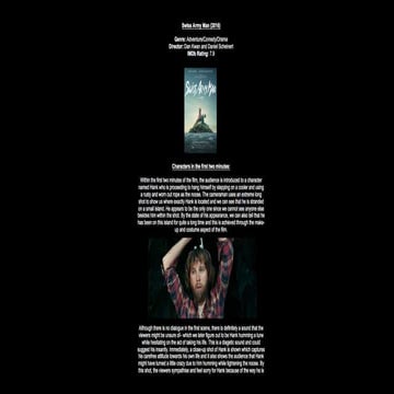 SWISS ARMY MAN ANALYSIS