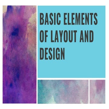 basic elements of layouts and design | PPT