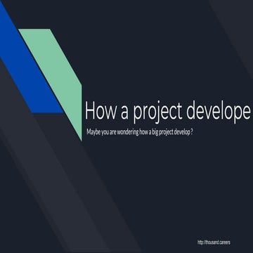 How to develop a project or application | PPT