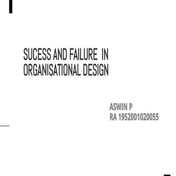 Success and failure of an organisation design | PDF