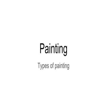 types of painting