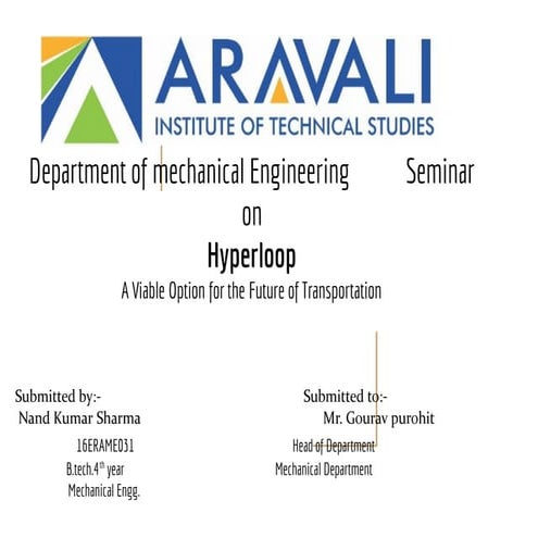 Hyperloop presentation 