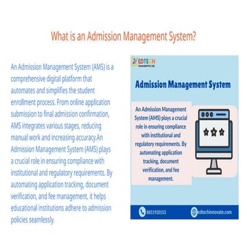 How Can an Admission Management System Help with Compliance | PPTX