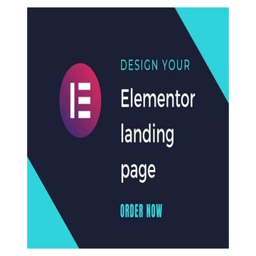 I will design a wordpress website using elementor pro | PDF