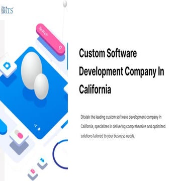 Custom Software Development Company in California | Ditstek | PDF