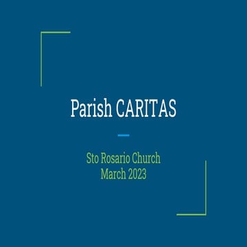 Development for A Parish on Environmental Management