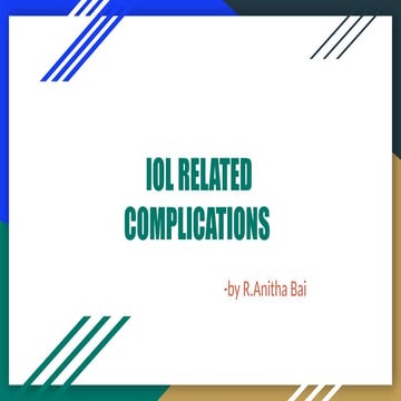 iol related complications in cataract surgery