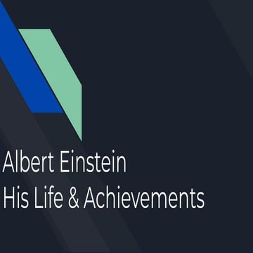Powerpoint presentation sir albert einstein | PDF
