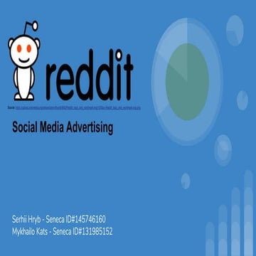 Social Media Advertising Via Reddit