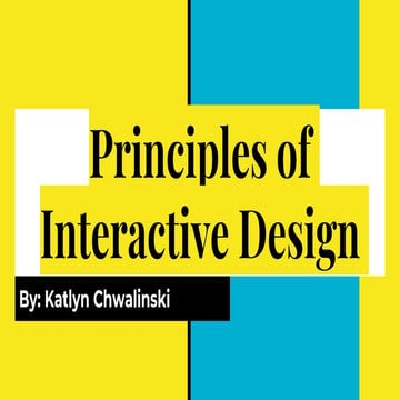 principles of interactive design 