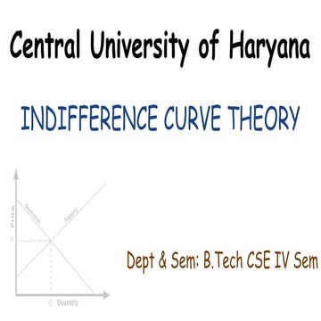 Indifference Curve Theory | indifference curve | indifferece curve graph