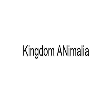 Kingdom Animalia | PPTX