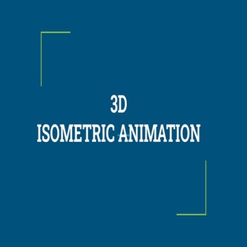 3D ISOMETRIC ANIMATION | PDF