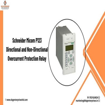 Schneider Micom P123 Directional and Non-Directional overcurrent protection r...