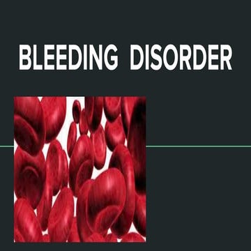 bleeding disorder