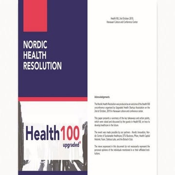 Nordic Health Resolution 