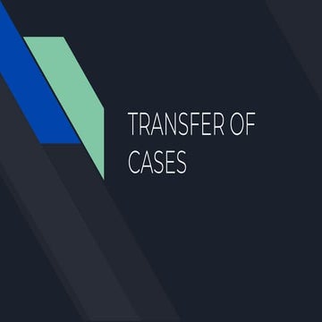 transfer of cases