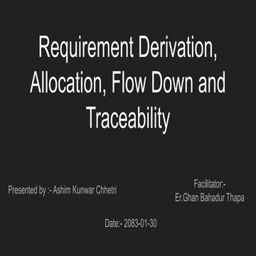 Comprehensive Guide to Requirement Derivation, Allocation, Flow Down ...