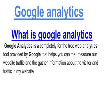 PPTS on Google Analytics