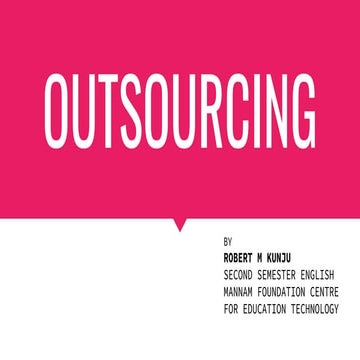 OUTSOURCING 