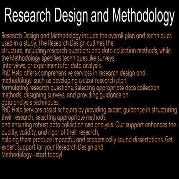 Comprehensive Overview of Research Design and Methodology | PPT