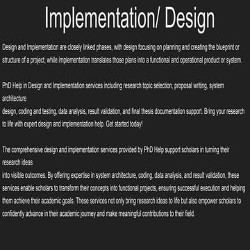 Design and Implementation Process Explained | PDF