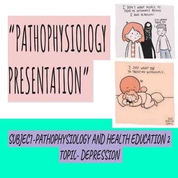 Depression  ( Pathophysiology Presentation)