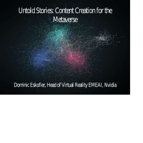 How to Create Content for the Metaverse | Dominic Eskofier