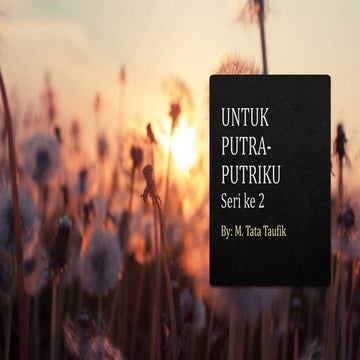 Untuk putra putriku 2