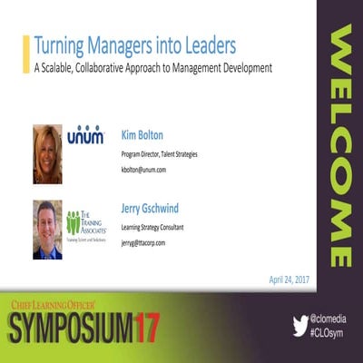 Turning Managers into Leaders