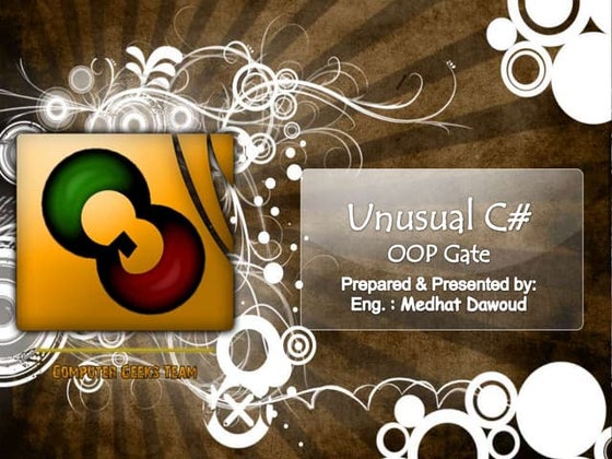 Unusual C# - OOP