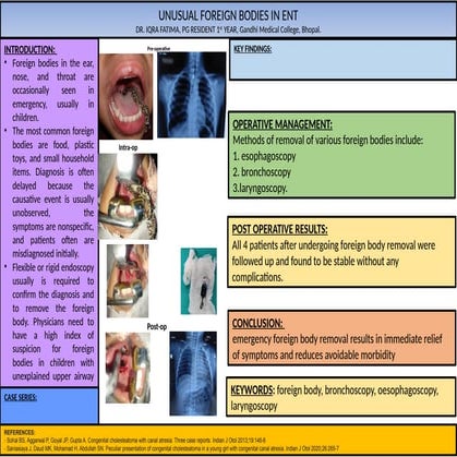 UNUSUAL FOREIGN BODIES IN ENT MEDICAL SCIENCES | PPTX