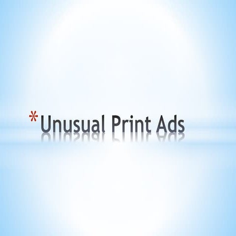 Unusual print ads annotation