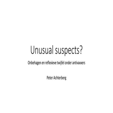 Unusual suspects