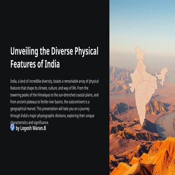 Unveiling The Diverse Physical Features Of India Pptx